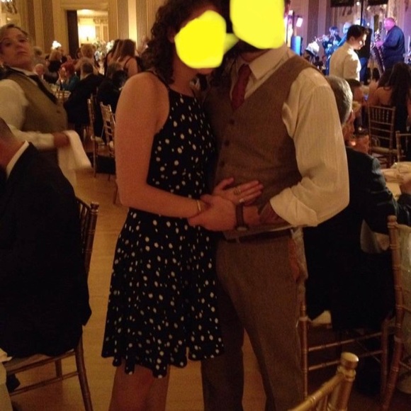 Bar III Black Polka Dot Dress - Picture 2 of 6